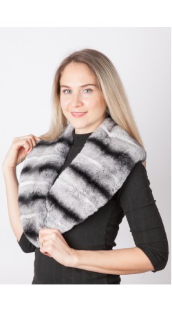 Rex-chinchilla fur collar